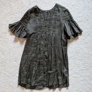Banana Republic Small Petite Dress In Olive Green